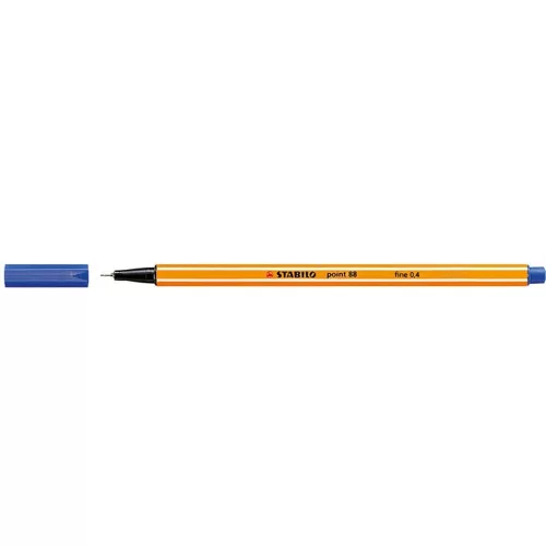 Tűfilc, 0,4 mm, STABILO "Point 88", kék