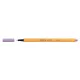 Tűfilc, 0,4 mm, STABILO "Point 88", pasztell-lila