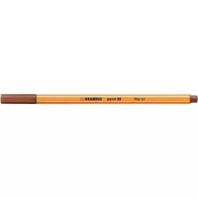   Tűfilc, 0,4 mm, STABILO "Point 88", vörösesbarna