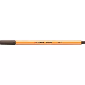 Tűfilc, 0,4 mm, STABILO "Point 88", umbrabarna