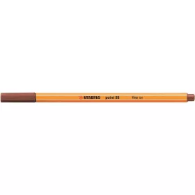 Tűfilc, 0,4 mm, STABILO "Point 88", vörösbarna