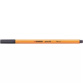 Tűfilc, 0,4 mm, STABILO "Point 88", payne-szürke