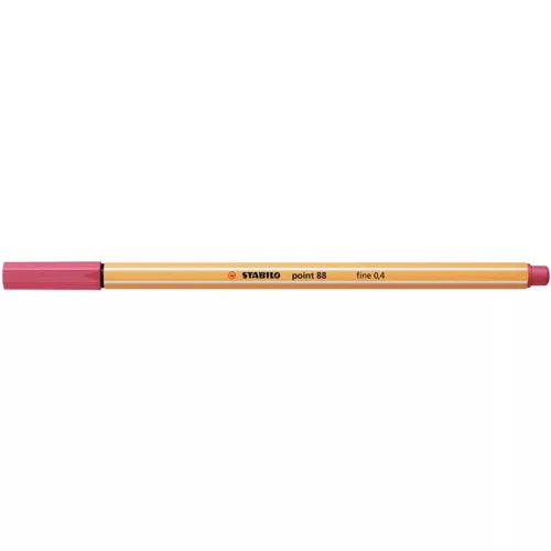 Tűfilc, 0,4 mm, STABILO "Point 88", eperpiros