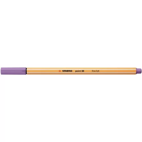 Tűfilc, 0,4 mm, STABILO "Point 88", szürkéslila