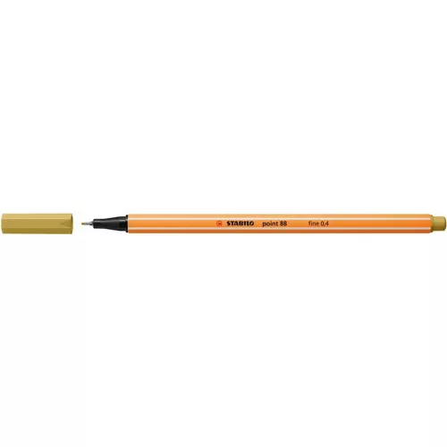 Tűfilc, 0,4 mm, STABILO "Point 88", khaki