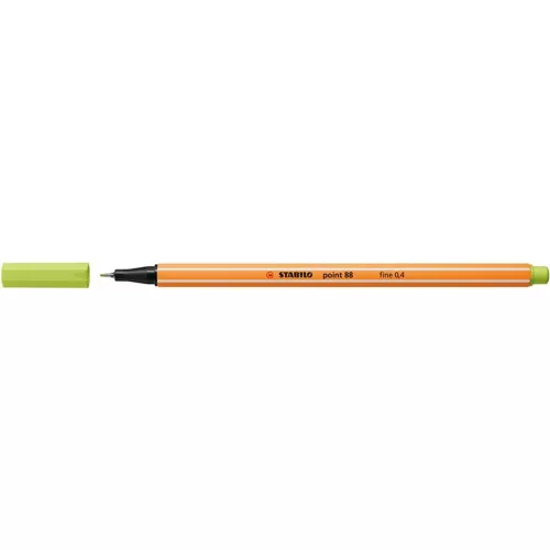 Tűfilc, 0,4 mm, STABILO "Point 88", lime zöld