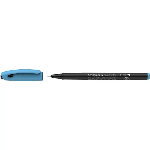Tűfilc, 0,4 mm, SCHNEIDER "Topliner 967", türkiz