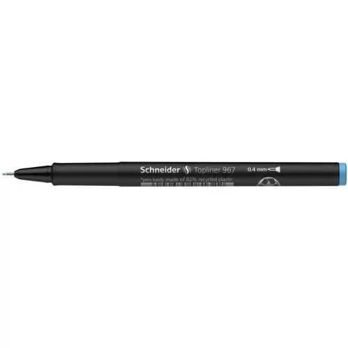 Tűfilc, 0,4 mm, SCHNEIDER "Topliner 967", türkiz