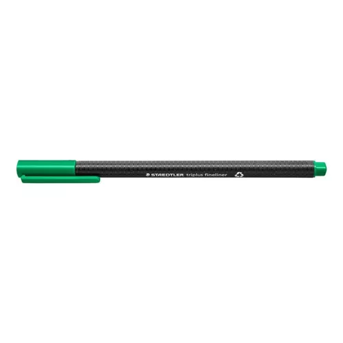 Tűfilc, 0,3 mm, STAEDTLER "Triplus 334", zöld