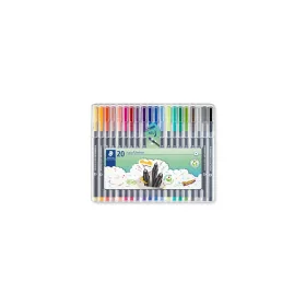   Tűfilc készlet, 0,3 mm, STAEDTLER "Triplus 334", 20 különböző szín