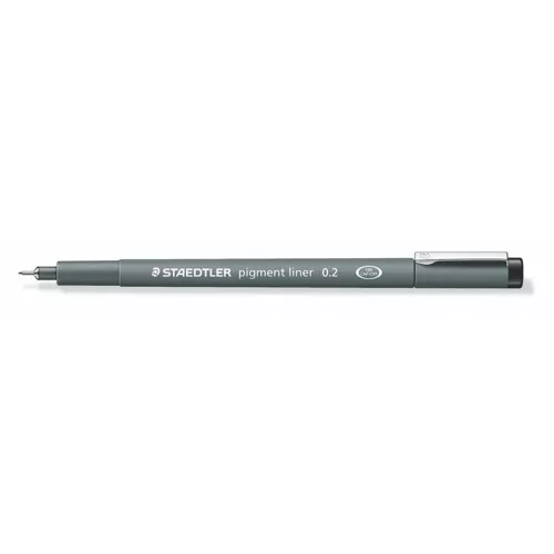 Tusfilc, 0,2 mm, STAEDTLER "Pigment Liner 308", fekete