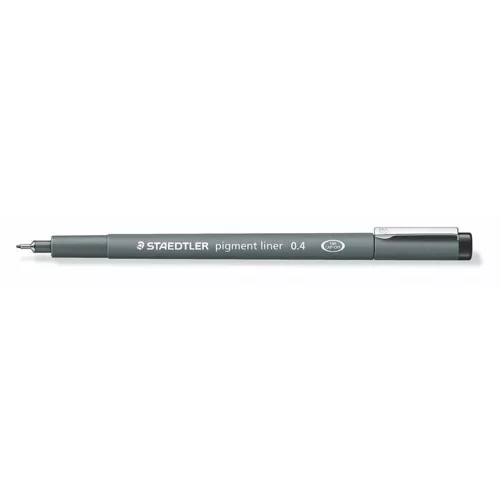 Tusfilc, 0,4 mm, STAEDTLER "Pigment Liner 308", fekete