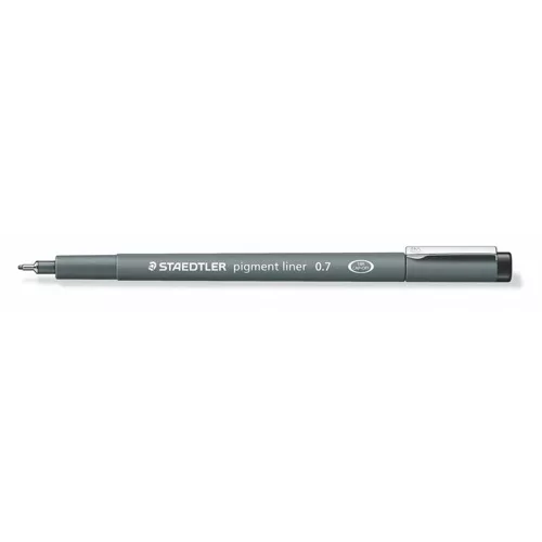 Tusfilc, 0,7 mm, STAEDTLER "Pigment Liner 308", fekete