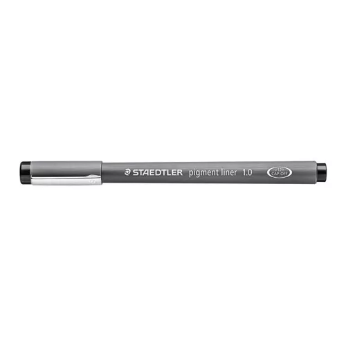 Tusfilc, 1 mm, STAEDTLER "Pigment Liner 308", fekete