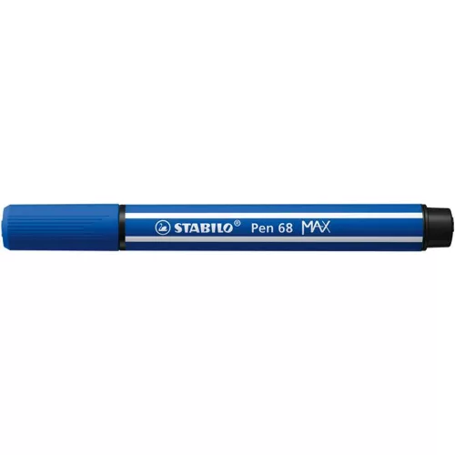 Rostirón, 1-5 mm, vágott hegy, STABILO "Pen 68 MAX", ultramarinkék