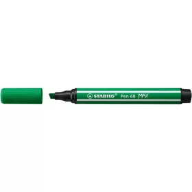   Rostirón, 1-5 mm, vágott hegy, STABILO "Pen 68 MAX", zöld