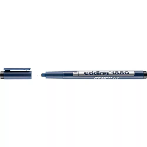 Tusfilc, 0,1 mm, EDDING "1880", fekete