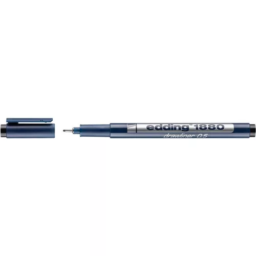 Tusfilc, 0,5 mm, EDDING "1880", fekete