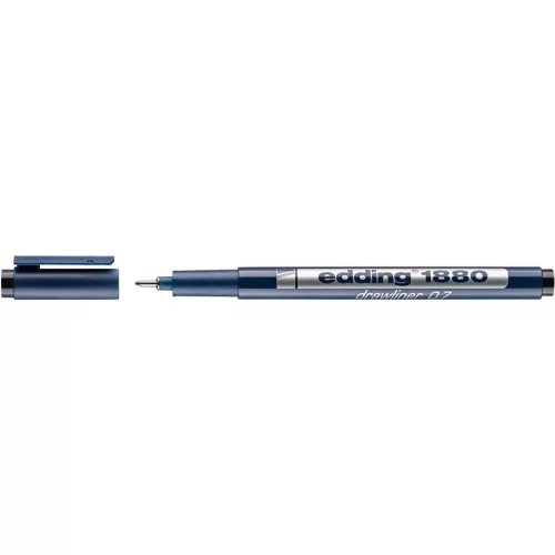 Tusfilc, 0,7 mm, EDDING "1880", fekete