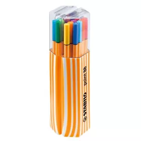   Tűfilc készlet, 0,4 mm, STABILO "Point 88 Twin Pack", 20 különböző szín