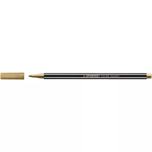 Rostirón, 1,4 mm, STABILO "Pen 68 metallic", arany