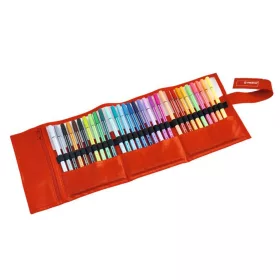   Rostirón, készlet, 1 mm, felcsavarható szett, STABILO "Pen 68", 30 különböző szín