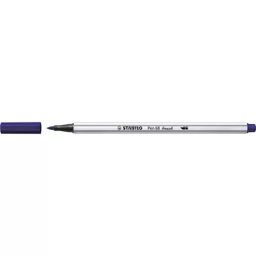 Ecsetirón, STABILO "Pen 68 brush", sötétkék