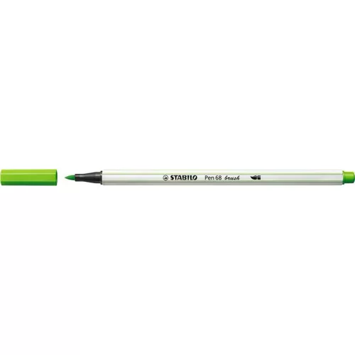 Ecsetirón, STABILO "Pen 68 brush", fűzöld