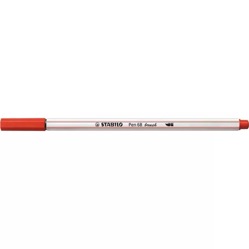 Ecsetirón, STABILO "Pen 68 brush", piros