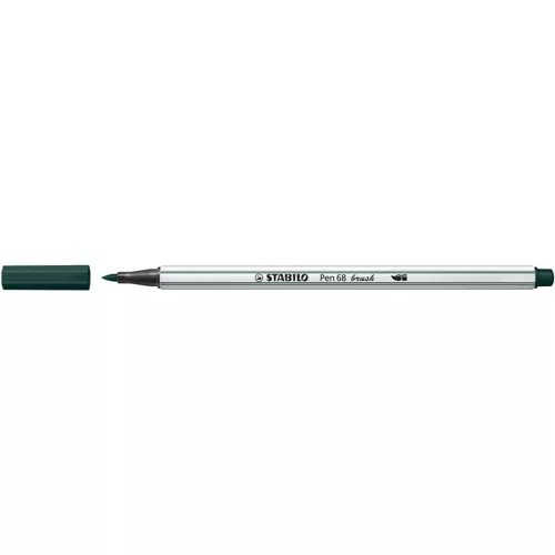 Ecsetirón, STABILO "Pen 68 brush", földeszöld