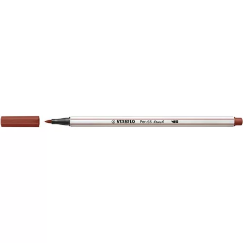 Ecsetirón, STABILO "Pen 68 brush", vörösesbarna