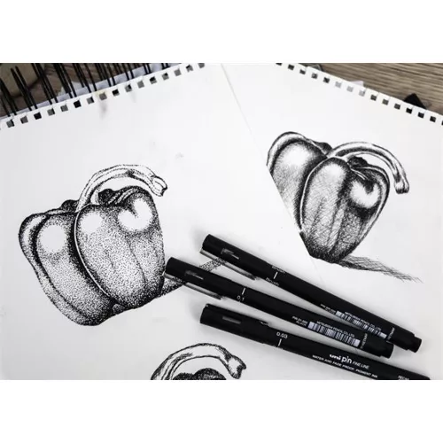 Rajzmarker, 0,03 mm, UNI PIN, fekete