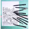 Rajzmarker, 0,4 mm, UNI PIN, fekete