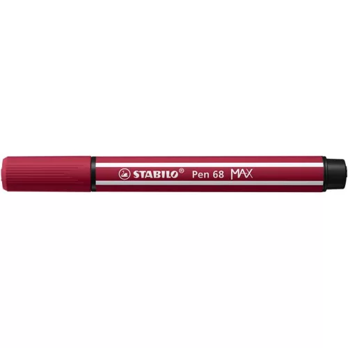 Rostirón, 1-5 mm, vágott hegy, STABILO "Pen 68 MAX", bordó
