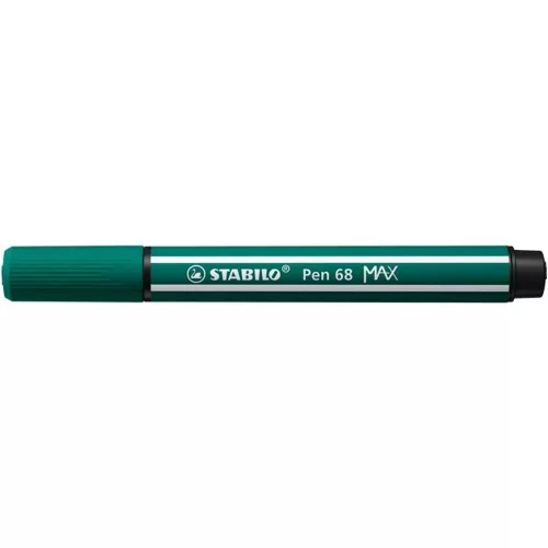 Rostirón, 1-5 mm, vágott hegy, STABILO "Pen 68 MAX", türkizzöld