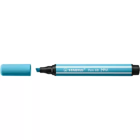   Rostirón, 1-5 mm, vágott hegy, STABILO "Pen 68 MAX", azúrkék