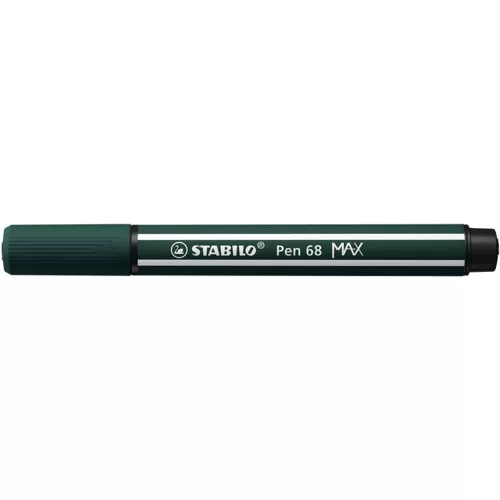 Rostirón, 1-5 mm, vágott hegy, STABILO "Pen 68 MAX", földzöld