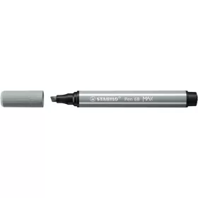   Rostirón, 1-5 mm, vágott hegy, STABILO "Pen 68 MAX", középszürke