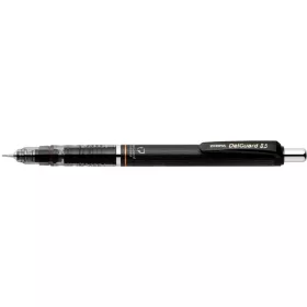 Nyomósirón, 0,5 mm, ZEBRA "DelGuard", fekete