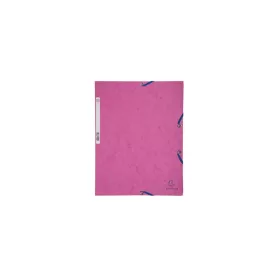 Gumis mappa, prespán, A4, EXACOMPTA, rózsaszín