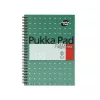Spirálfüzet, A5, vonalas, 100 lap, PUKKA PAD, "Metallic Jotta"