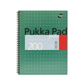   Spirálfüzet, A4+, kockás, 100 lap, PUKKA PAD, "Metallic Jotta"