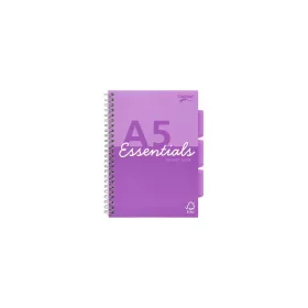   Spirálfüzet, A5, vonalas, 100 lap, PUKKA PAD "Unipad Essentials Project Book", vegyes