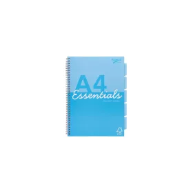   Spirálfüzet, A4, vonalas, 100 lap, PUKKA PAD "Unipad Essentials Project Book", vegyes