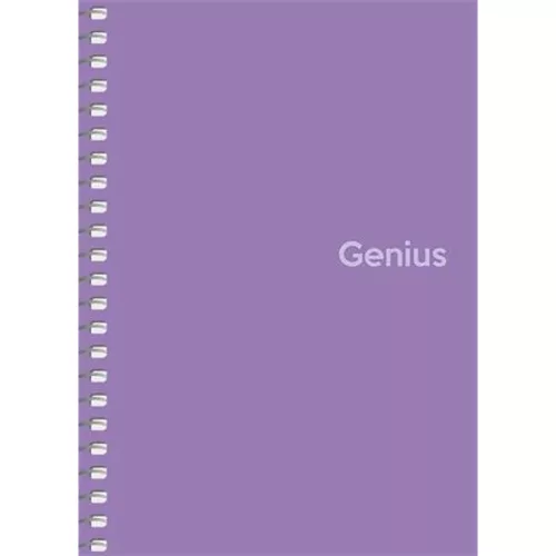 Spirálfüzet, A6, kockás, 80 lap, PP borító, SHKOLYARYK "Genius", vegyes