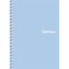 Spirálfüzet, A6, kockás, 80 lap, PP borító, SHKOLYARYK "Genius Pastel", vegyes