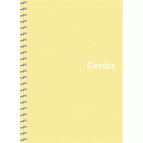 Spirálfüzet, A6, kockás, 80 lap, PP borító, SHKOLYARYK "Genius Pastel", vegyes