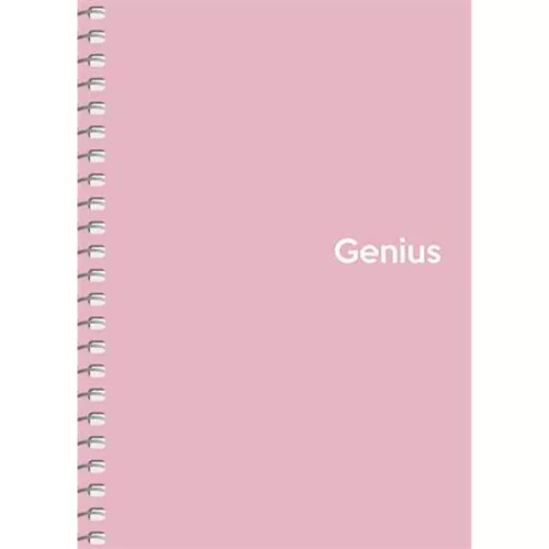 Spirálfüzet, A6, kockás, 80 lap, PP borító, SHKOLYARYK "Genius Pastel", vegyes