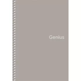   Spirálfüzet, A5, kockás, 80 lap, PP borító, SHKOLYARYK "Genius", vegyes