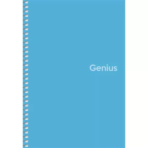Spirálfüzet, A5, kockás, 80 lap, PP borító, SHKOLYARYK "Genius", vegyes
